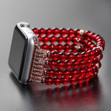 Watches Apple Watch Series 5 4 3 2 Band, Bling Stretch strap, Bling Pearls fits 38mm, 40mm, 42mm, 44mm