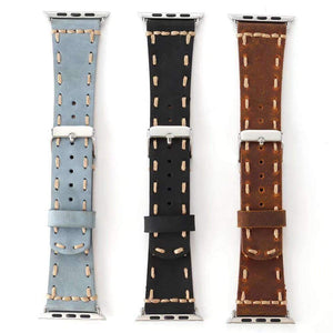 Watches Apple Watch Series 5 4 3 2 Band, Handmade Vintage tooled Genuine Leather Strap 38mm, 40mm, 42mm, 44mm - US Fast Shipping