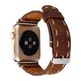 Watches Apple Watch Series 5 4 3 2 Band, Handmade Vintage tooled Genuine Leather Strap 38mm, 40mm, 42mm, 44mm - US Fast Shipping