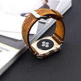 Watches Apple Watch Series 5 4 3 2 Band, Handmade Vintage tooled Genuine Leather Strap 38mm, 40mm, 42mm, 44mm - US Fast Shipping