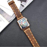Watches Apple Watch Series 5 4 3 2 Band, Handmade Vintage tooled Genuine Leather Strap 38mm, 40mm, 42mm, 44mm - US Fast Shipping