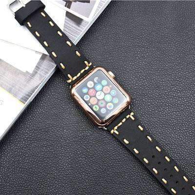 Watches Apple Watch Series 5 4 3 2 Band, Handmade Vintage tooled Genuine Leather Strap 38mm, 40mm, 42mm, 44mm - US Fast Shipping
