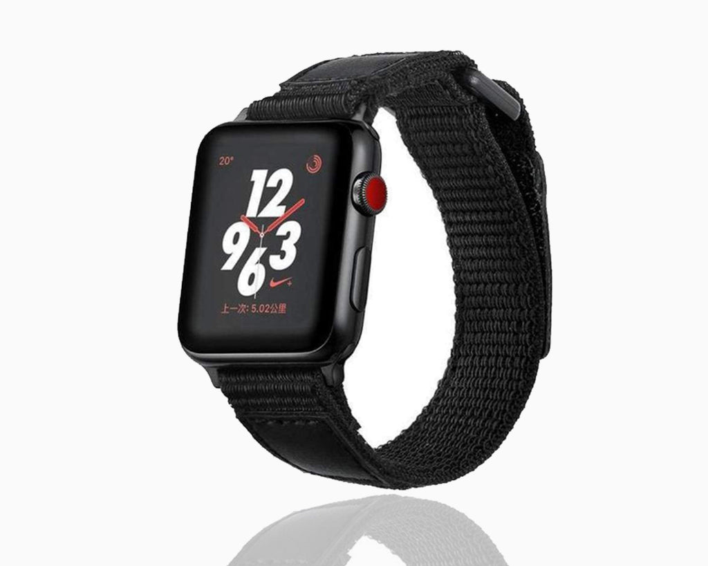 Watches Apple Watch Series 5 4 3 2 Band, Leather Sport Loop Woven Nylon Breathable wrist band belt, 38mm, 40mm, 42mm, 44mm - US Fast Shipping