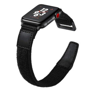 Watches Apple Watch Series 5 4 3 2 Band, Leather Sport Loop Woven Nylon Breathable wrist band belt, 38mm, 40mm, 42mm, 44mm - US Fast Shipping