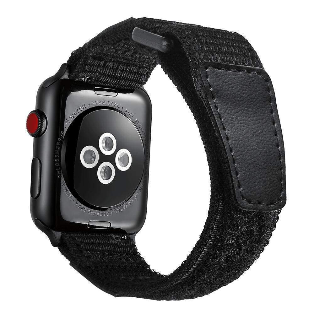 Watches Apple Watch Series 5 4 3 2 Band, Leather Sport Loop Woven Nylon Breathable wrist band belt, 38mm, 40mm, 42mm, 44mm - US Fast Shipping