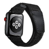 Watches Apple Watch Series 5 4 3 2 Band, Leather Sport Loop Woven Nylon Breathable wrist band belt, 38mm, 40mm, 42mm, 44mm - US Fast Shipping