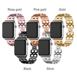 Watches Apple Watch Series 5 4 3 2 Band, Luxury Metal Strap stainless Steel Link Bracelet Wrist Bands 38mm, 40mm, 42mm, 44mm - US Fast Shipping