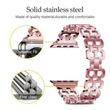 Watches Apple Watch Series 5 4 3 2 Band, Luxury Metal Strap stainless Steel Link Bracelet Wrist Bands 38mm, 40mm, 42mm, 44mm - US Fast Shipping