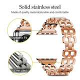 Watches Apple Watch Series 5 4 3 2 Band, Luxury Metal Strap stainless Steel Link Bracelet Wrist Bands 38mm, 40mm, 42mm, 44mm - US Fast Shipping