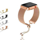 Watches Apple Watch Series 5 4 3 2 Band, Milanese adjustable Mesh Loop Cuff Stainless Steel Bracelet fits 38mm, 40mm, 42mm, 44mm