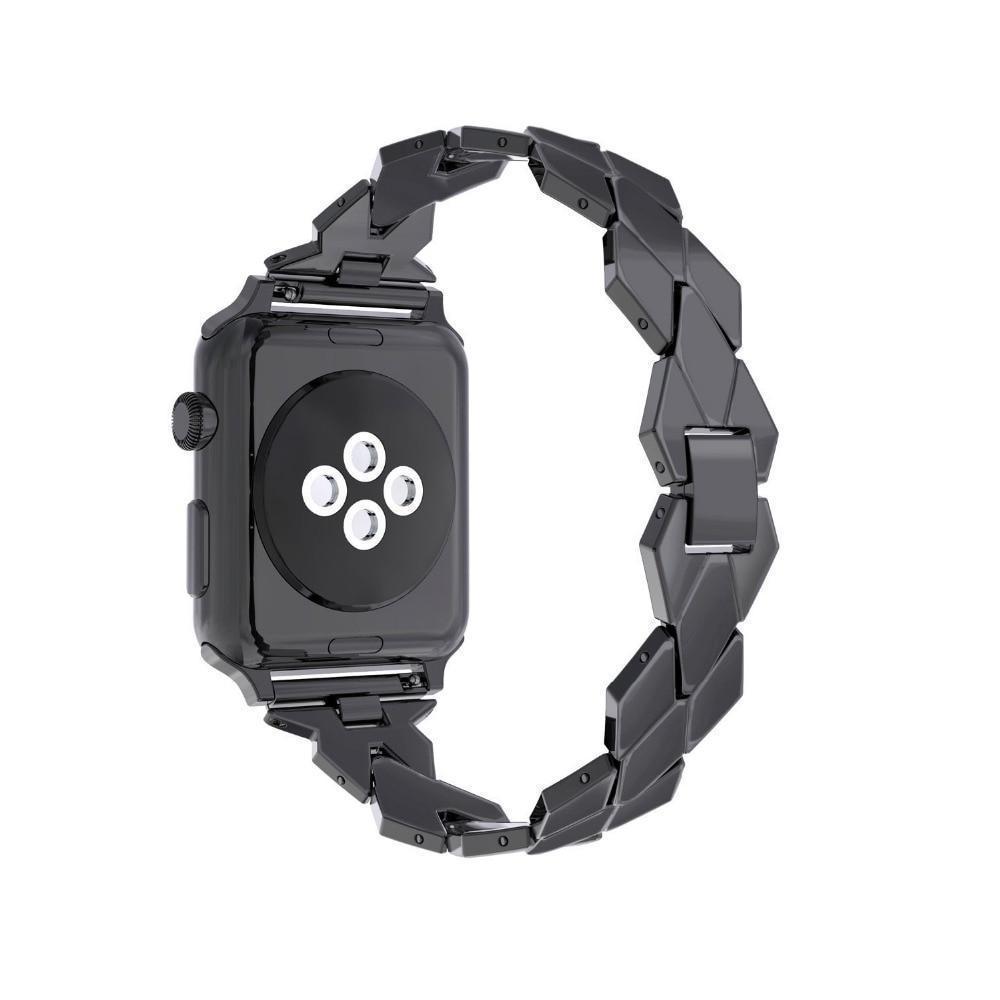 Watches Apple Watch Series 5 4 3 2 Band, Stainless Steel Strap Diamond shape, link bracelet wrist band,  38mm, 40mm, 42mm, 44mm - USA Fast Shipping