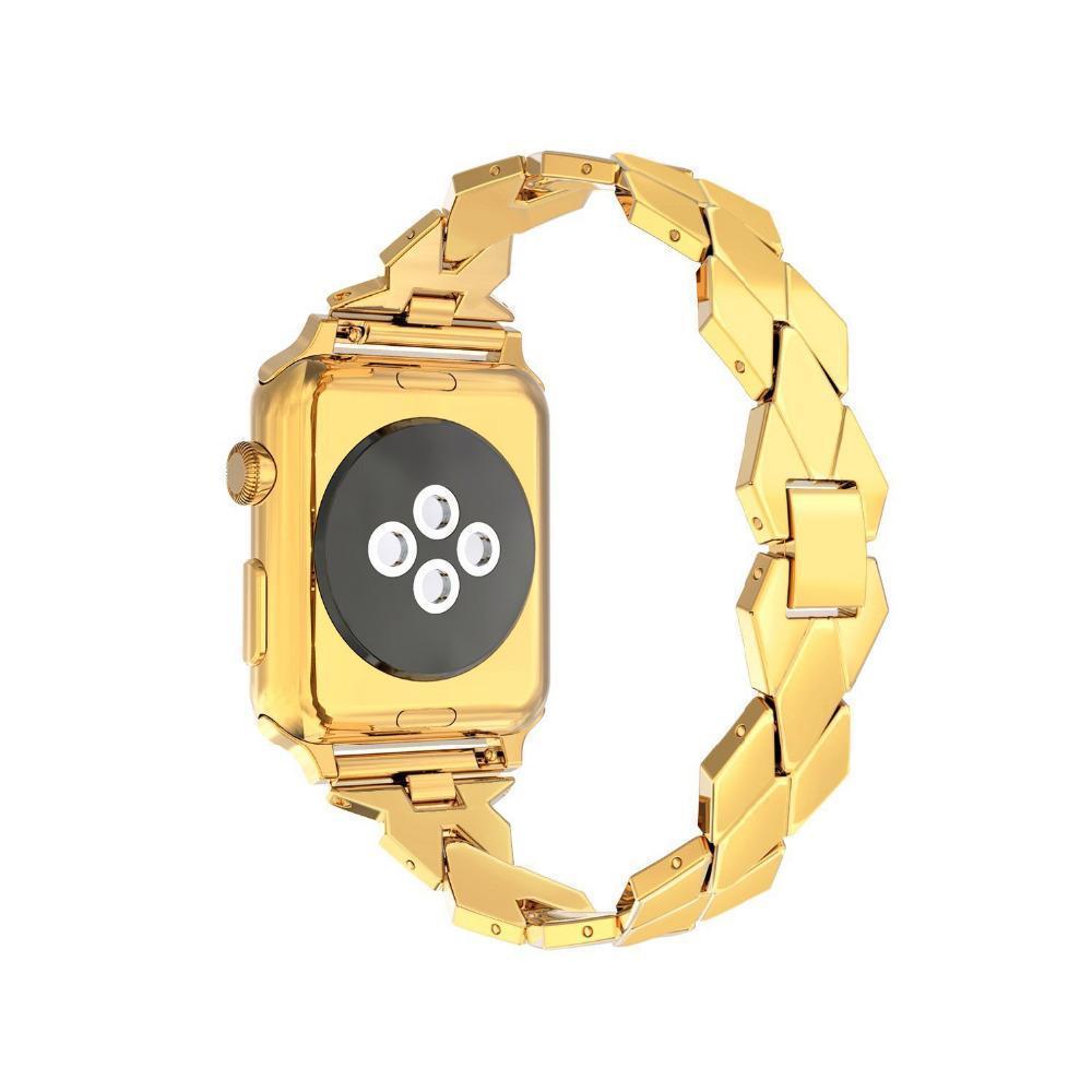 Watches Apple Watch Series 5 4 3 2 Band, Stainless Steel Strap Diamond shape, link bracelet wrist band,  38mm, 40mm, 42mm, 44mm - USA Fast Shipping