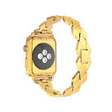Watches Apple Watch Series 5 4 3 2 Band, Stainless Steel Strap Diamond shape, link bracelet wrist band,  38mm, 40mm, 42mm, 44mm - USA Fast Shipping