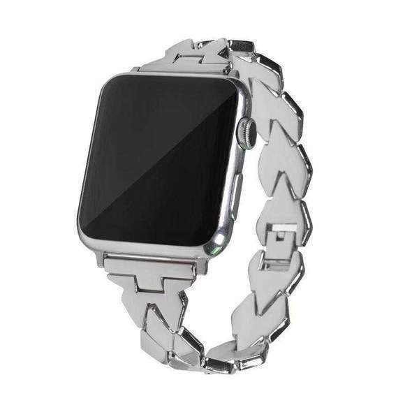Watches Apple Watch Series 5 4 3 2 Band, Stainless Steel Strap Diamond shape, link bracelet wrist band,  38mm, 40mm, 42mm, 44mm - USA Fast Shipping