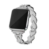 Watches Apple Watch Series 5 4 3 2 Band, Stainless Steel Strap Diamond shape, link bracelet wrist band,  38mm, 40mm, 42mm, 44mm - USA Fast Shipping