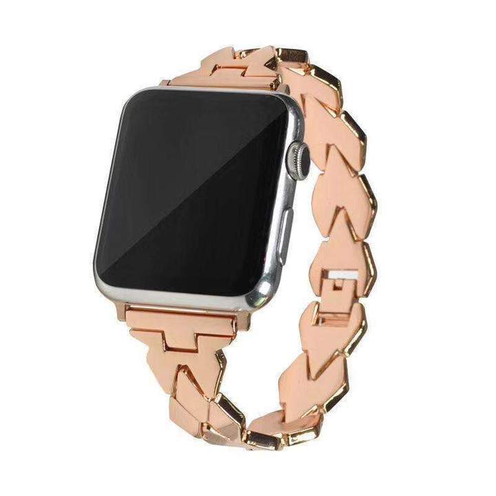 Watches Apple Watch Series 5 4 3 2 Band, Stainless Steel Strap Diamond shape, link bracelet wrist band,  38mm, 40mm, 42mm, 44mm - USA Fast Shipping