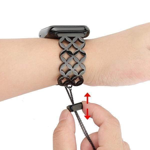 Watches Apple Watch Series 5 4 3 2 Band, Stainless Steel Strap Wrist Bracelet cuff 38mm, 40mm, 42mm, 44mm