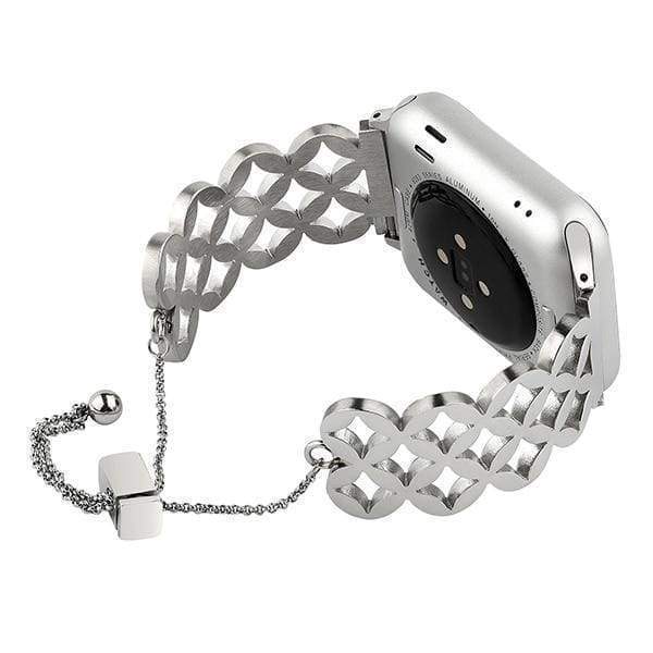 Watches Apple Watch Series 5 4 3 2 Band, Stainless Steel Strap Wrist Bracelet cuff 38mm, 40mm, 42mm, 44mm