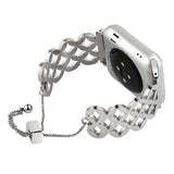 Watches Apple Watch Series 5 4 3 2 Band, Stainless Steel Strap Wrist Bracelet cuff 38mm, 40mm, 42mm, 44mm
