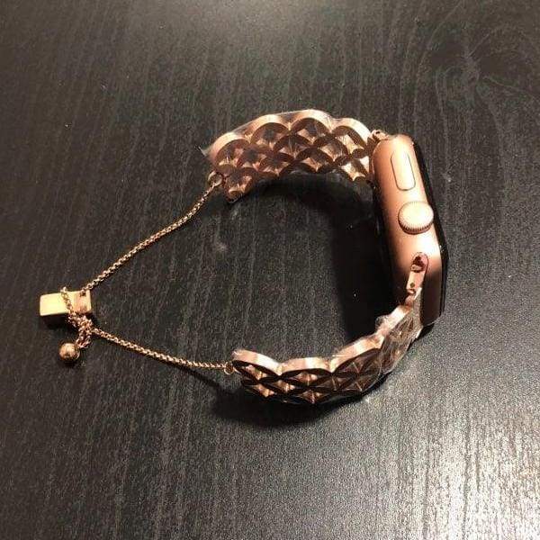 Watches Apple Watch Series 5 4 3 2 Band, Stainless Steel Strap Wrist Bracelet cuff 38mm, 40mm, 42mm, 44mm