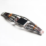 Watches Bead Dark Brown / 38mm / 42mm Apple Watch Series 5 4 3 2 Band,  Homemade Ethnic Vintage Bead with leather, Retro Punk Style Bracelet 38mm, 40mm, 42mm, 44mm