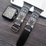 Watches Black / 38mm/40mm Art Printed Leather Apple watch Band for iwatch Strap Series 1 2 3 4,  44mm/ 40mm/ 42mm/ 38mm