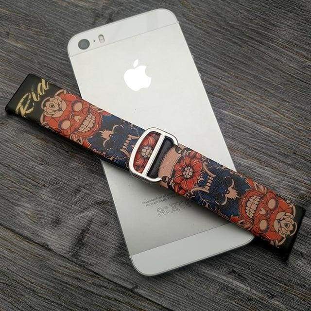 Watches Brown / 38mm/40mm Art Printed Leather Apple watch Band for iwatch Strap Series 1 2 3 4,  44mm/ 40mm/ 42mm/ 38mm