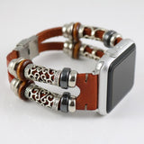 Watches Colorful / 38mm / 40mm Apple Watch Series 5 4 3 2 Band, Handmade Bohemian Genuine Leather band 38mm, 40mm, 42mm, 44mm