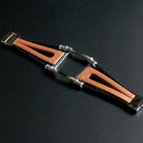 Watches Line Light Brown / 38mm / 42mm Apple Watch Series 5 4 3 2 Band,  Homemade Ethnic Vintage Bead with leather, Retro Punk Style Bracelet 38mm, 40mm, 42mm, 44mm
