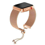 Watches Rose Gold / 38mm / 40mm Apple Watch Series 5 4 3 2 Band, Milanese adjustable Mesh Loop Cuff Stainless Steel Bracelet fits 38mm, 40mm, 42mm, 44mm