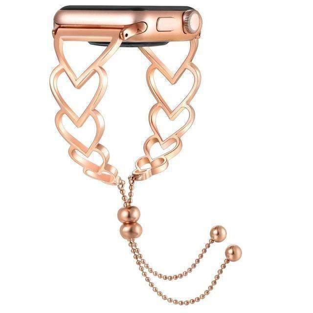 Watches Rose Gold A / 38mm/40mm Apple watch band cuff , Stainless Steel Strap Bracelet 44mm/ 40mm/ 42mm/ 38mm  iwatch Series 1 2 3 4