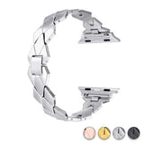 Watches silver / 38mm / 40mm Apple Watch Series 5 4 3 2 Band, Stainless Steel Strap Diamond shape, link bracelet wrist band,  38mm, 40mm, 42mm, 44mm - USA Fast Shipping