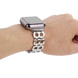 Watches Silver / 42mm / 44mm Apple Watch Series 5 4 3 2 Band, Luxury Metal Strap stainless Steel Link Bracelet Wrist Bands 38mm, 40mm, 42mm, 44mm - US Fast Shipping