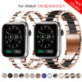Band For Apple Watch 7 6 5 4 45mm 41mm 40mm 44mm Metal Strap Stainless Steel Watchband for iWatch series 3 2 1 38MM 42MM Bracelet