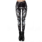 Vintage Mechanical Gear Women Leggings Workout Pants 3D Printed Steampunk Slim Legging