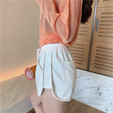 Spring Summer Hot Shorts Women Casual High Waist Sports Mini Short Loose Ladies Clothes Black White Blue Orange Armygreen Short