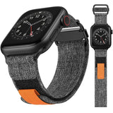Canvas Sport Strap For Apple Watch Ultra2 49mm Loop Nylon Band For iWatch Series 8 7 6 SE 45mm 44mm 42mm 41mm 40mm 38mm Bracelet