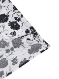 Sweetheart Neck Floral Print Pleated Midi Dresses for Women Knot Strap Shirred Back Summer Vacation Party Vintage Dress
