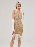 Ladies Dresses for Special Occasions 1920s Style Party Vintage Fringe Hem Women Evening Prom Sequin Flapper Dress