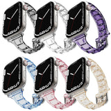 Slim Transparent Band For Apple Watch 49mm 45mm 44mm 40mm Series 8 se 7 Smart Sport Clear Bracelet Strap iwatch 6 4 3 38mm 42mm