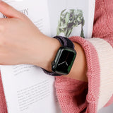 Braided Loop Strap For Apple watch Band Ultra 49mm 44mm 40mm 45mm 41mm 42mm 38mm Elastic Solo bracelet for iWatch series 8 7 6