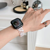 Resin watch strap for apple watch band 40mm 44mm 38mm 42mm Fashion Bracelet for iwatch 7 6 series 5 4 3/2/1 45 mm 41mm  correa