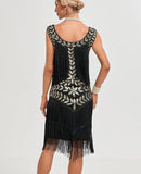 Sequin and Fringe Dancing Party 1920s Flapper Women Dress Sleeveless Summer Evening Prom Vintage Short Dresses