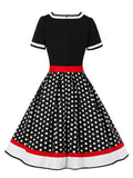 Vintage 50s Ladies Floral Pleated Rockabilly Dress Elegant Women High Waist Pinup Summer Dresses with Belt