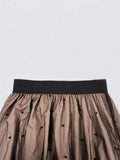 2024 New Tulle Vintage Swing Skirt High Waist Polka Dot Print Patchwork A Line Party Skirts