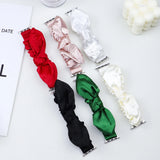 Women Scrunchie Elastic Strap for Apple Watch Ultra2 49mm 40mm 44mm 45mm 38/42mm Belt for IWatch 5 6 7 8 SE 4 Butterfly Bracelet