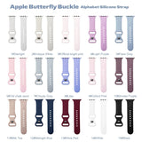 Engraved Strap For Apple Watch Band 44mm 40mm 45mm 49mm 41mm 38mm 42mm Letter silicone bracelet iwatch series 7 se 3 6 8 ultra