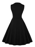 Black and Plaid Vintage 4XL 5XL Summer Dress Women Button Front Sleeveless Pinup 1950s Cotton Retro Rockabilly Dresses