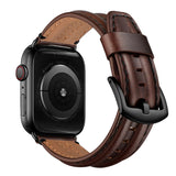 Cowhide Leather Strap For Apple watch band 45mm 41mm 44mm 40mm Ultra 2 49mm Wrist Bracelet iWatch Series 9 8 7 se 6 5 4 42mm