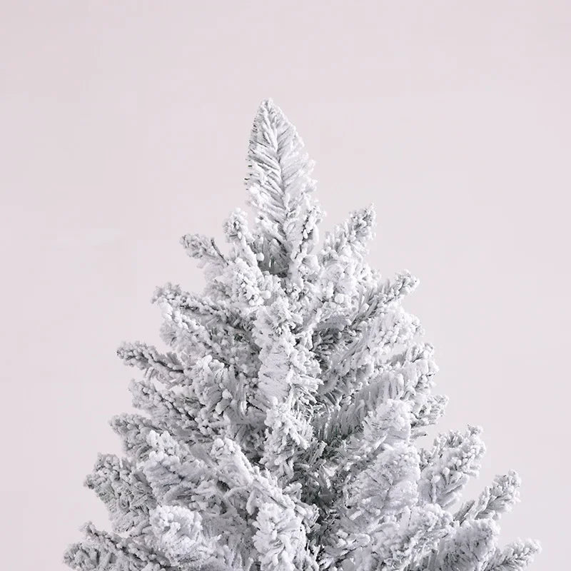 White Christmas Tree Skirt Flocking Simulation High Grade Flocking Cedar Pine Dense Snowfall Tree